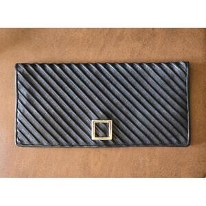 Vintage Meyer's USA Black Leather ClutchI
